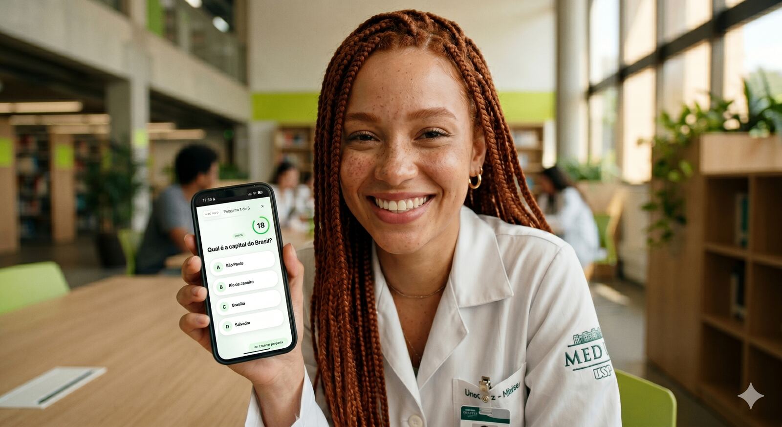 Estudantes de medicina revisando juntos